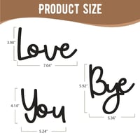 Image 3 of Love You Bye Wood Sign Home Decor Boho Decor 21.6” Wall Decor Express Love and Warm for Your Famil