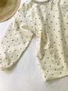 Ready Made Black Spotty Smock Top with Free Postage