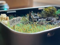 Image 1 of Searching for the last f**k - Fun / novelty / rude Altoid tin diorama 