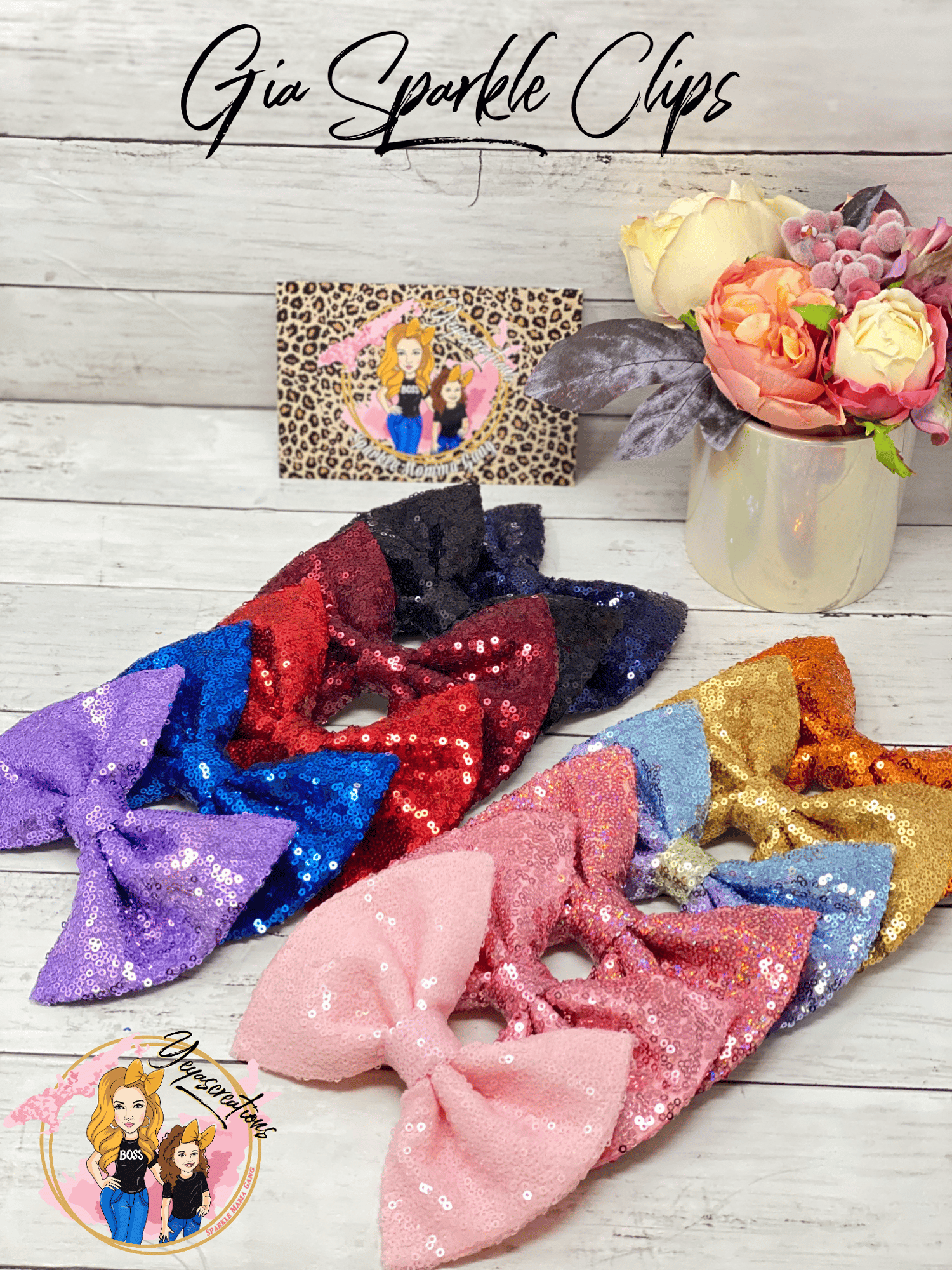 Image of Gia Sparkle bows Jumbo 