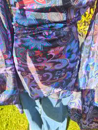 Image 5 of Tulum co ord set - wrap skirt and top 6-14 uk black flora