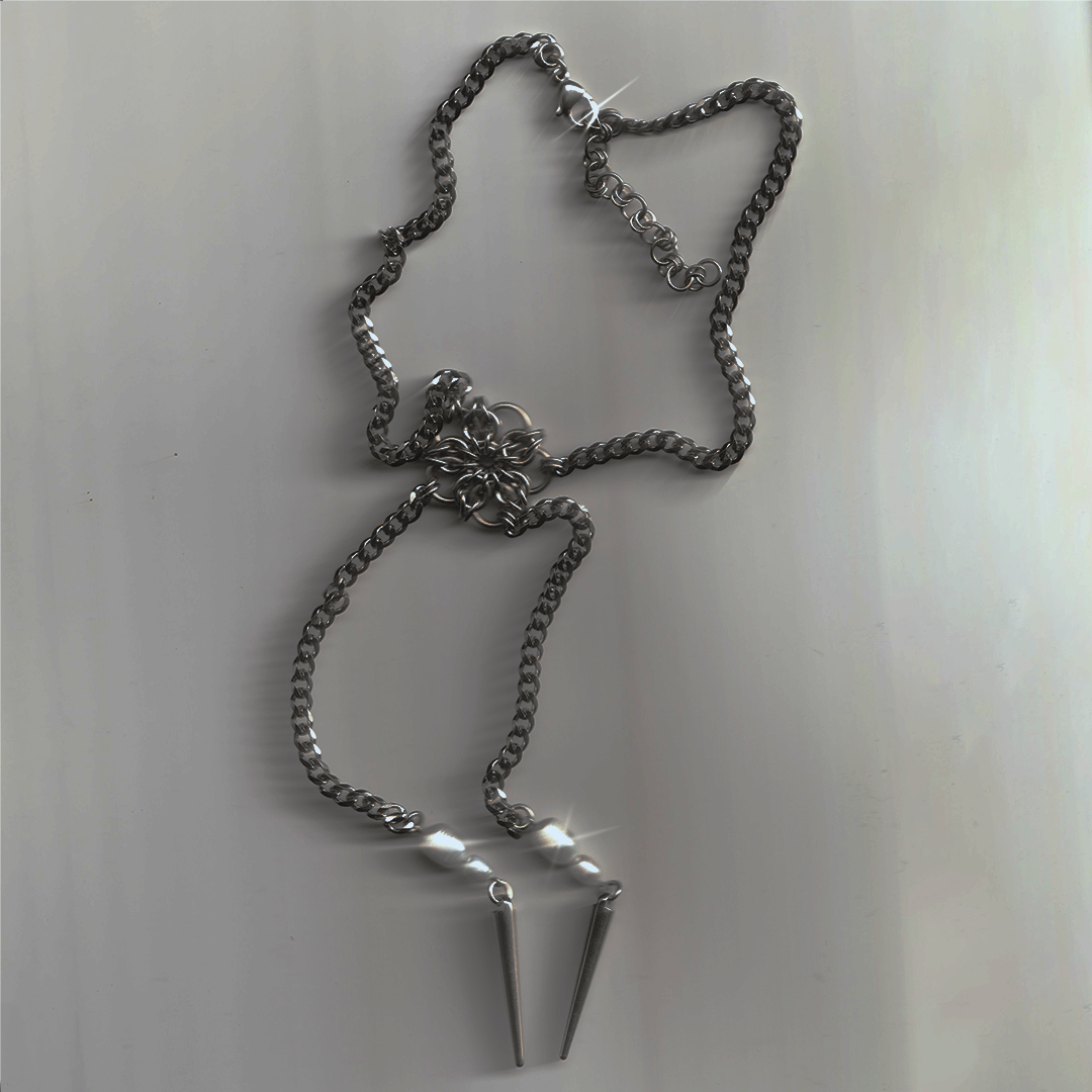 Image of THURSDAY faux bolo necklace