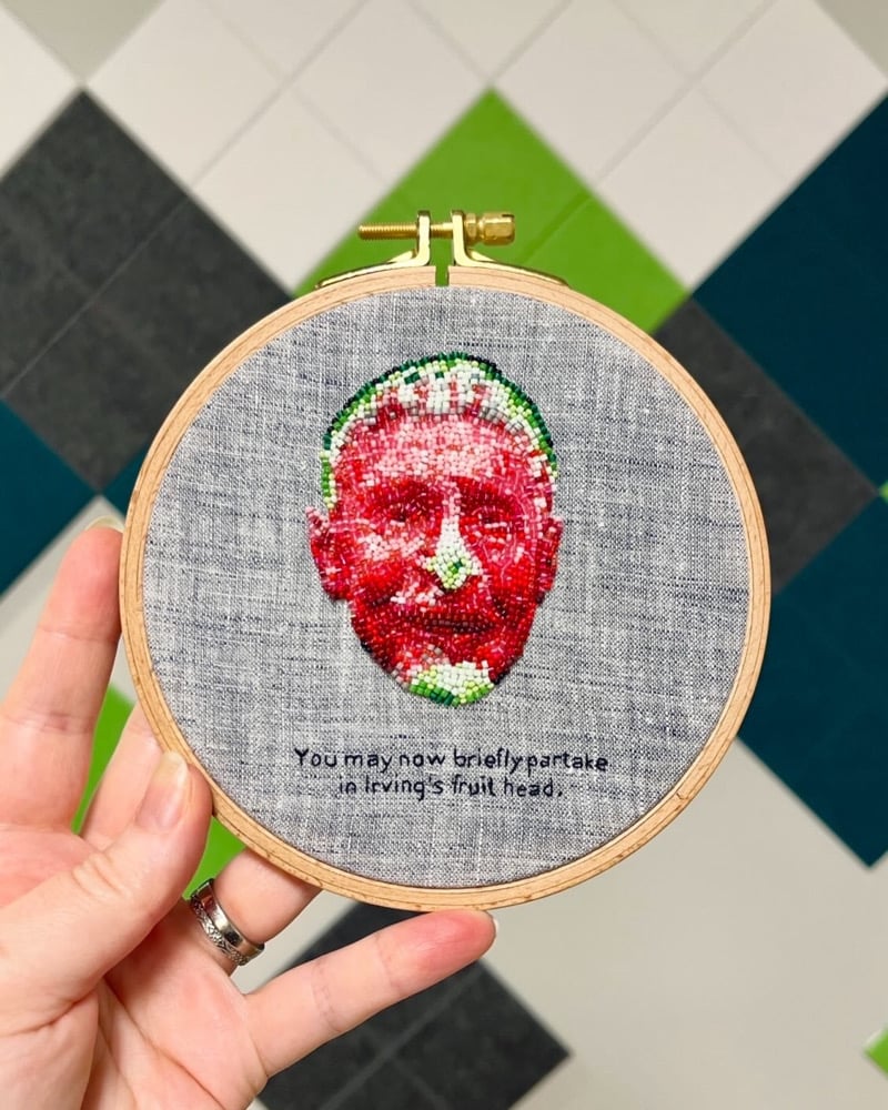 Image of Irving B Watermelon Bead Embroidery