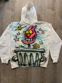 Image 3 of 1/1 Airbrush Hoodie on an XL White Hoodie