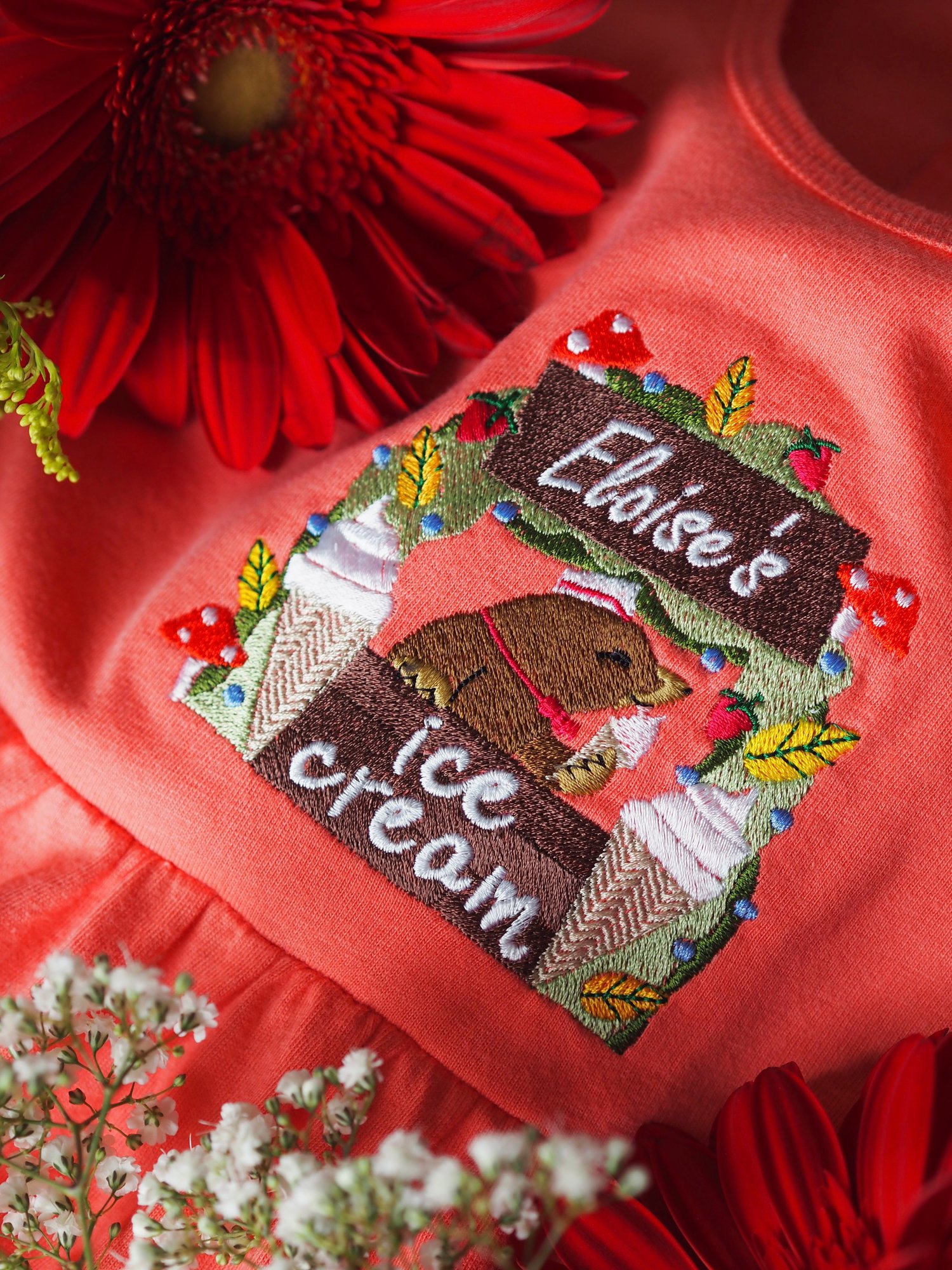 Image of Mole's Ice Cream Shack - Coral Dress 