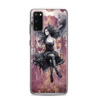 Image 11 of Dark Goth Fairy Maroon Clear Case for Samsung®