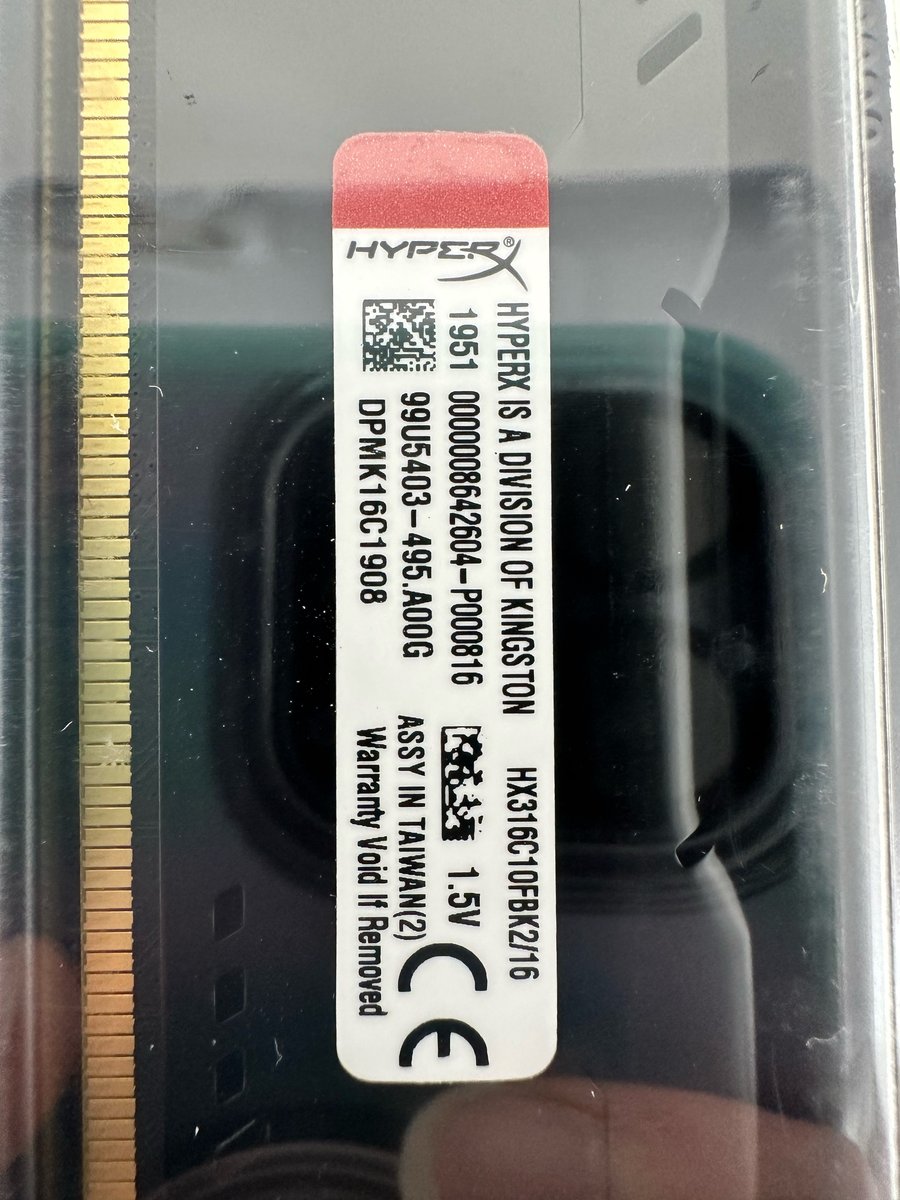 Kit RAM Kingston HyperX FURY 16 Go (2x8 Go) DDR3, 240 Pins, Noir, Occasion