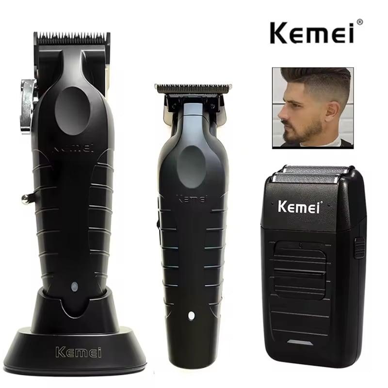 Image of Kemei KM-2296 KM-2299 KM-1102 Hair Clipper Kit Men's Electric Shaver Hair Trimmer Machine Profession