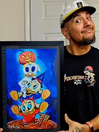 Image 1 of Huey dewey and louis haunted mansion Signed Print