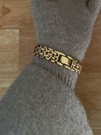 Image 5 of Vintage Gold 18K Gold Plated Pulsar By SEIKO Roman numerals