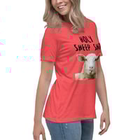 Image 3 of Women's Relaxed T-Shirt, Holy Sheep Shirt | Funny Sheep Humor Graphic Tee