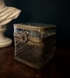 Joli boite à bijoux en verre et laiton, époque Napoleon III