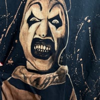 Image 3 of “WEAR ART THE CLOWN” Custom Bleach Painted T-shirt LARGE