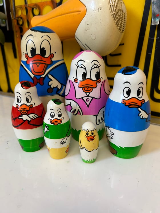 Image of Vintage Donald Duck Nesting dolls
