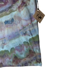 Image 3 of L Ladies Racerback Tank in Cool Agate Ice Dye