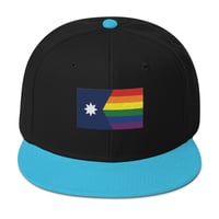 Image 9 of Minnesota Rainbow Pride Flag (6 Stripe) Ballcap