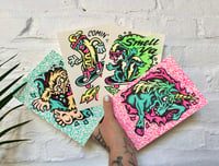 Image 1 of ‘Party Animals’ Mini Print 4-Pack
