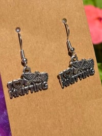 Image 3 of i <3 knitting earrings