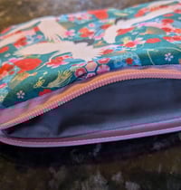 Image 3 of Asian Crane and Folding Fans Zippered Pouch