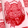 Bat Pack Pink And Red Print