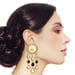 Image of Gucci Inspired Bling Bee Dangling Earrings (Gold)