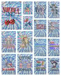 Image 6 of July 4th Tiedye Tees