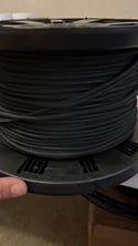 Nylon, rubber, weedeater string 