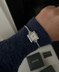 Image 2 of Vintage Classic Minimalist GUCCI Silver Square Dial ✨