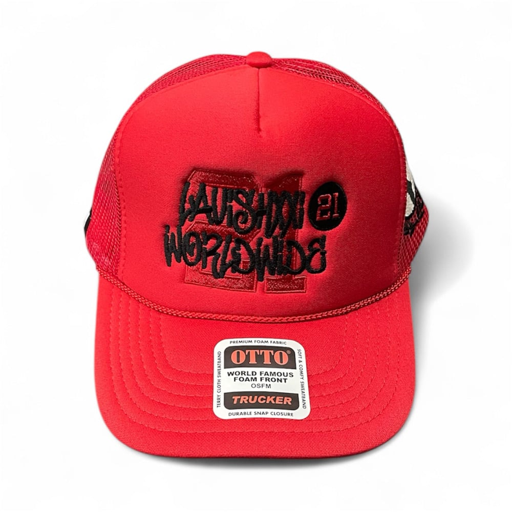 Image of LAVISHXXI WORLDWIDE TRUCKER HAT