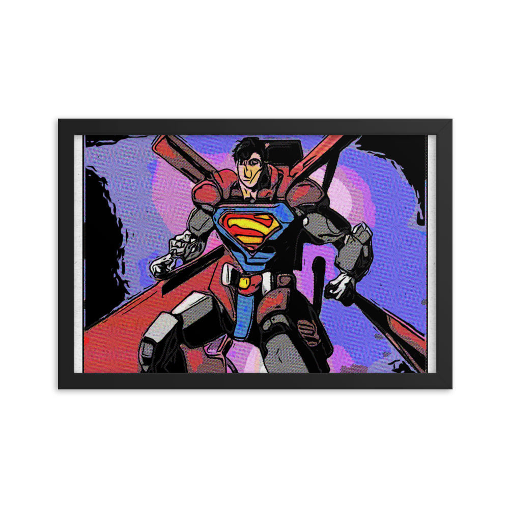 ZEN EXP - Robo-Superman Framed photo paper poster