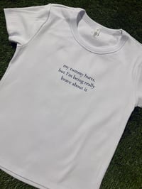 Image 1 of My Tummy Hurts - Organic Ribbed Tee