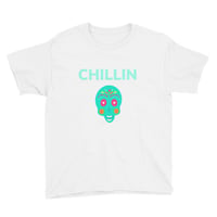 Image 1 of DIA DE LOS MUERTOS CHILLIN T-SHIRT