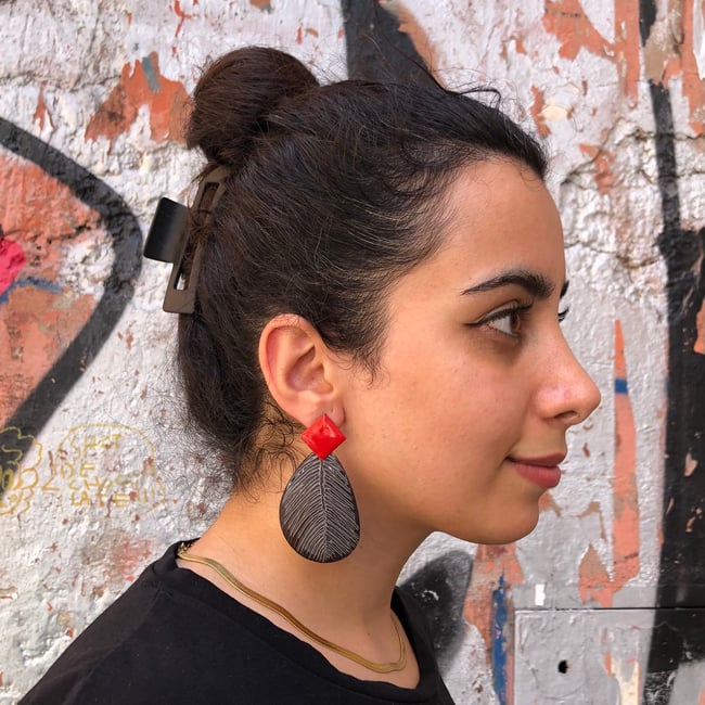 Orecchini Demo Lens Dark Leaf