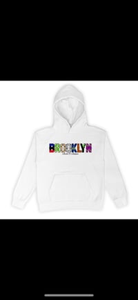 White Brooklyn hoodie 