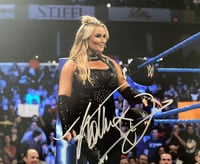 Image 2 of WWE Natalya autographed 8x10 photo W/SD Womens belt