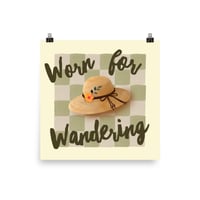 Worn for Wandering 12x12 Print