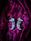 Crystalized Mink Jaw Bone - Earrings