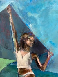 Image 2 of Painting / maleri / "Et øjeblik XI – I shaped the world for you" / 90x130 cm