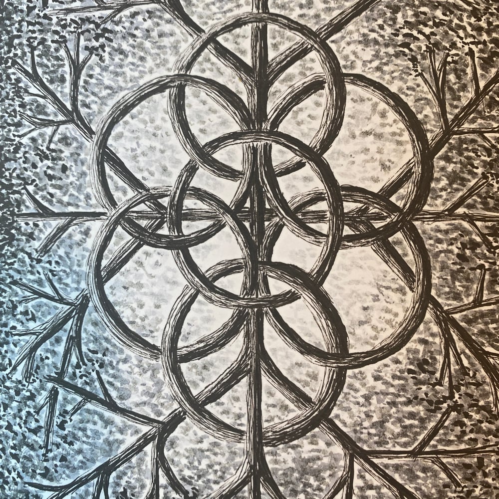 Image of Circles Knot Giclee Print (b & w)