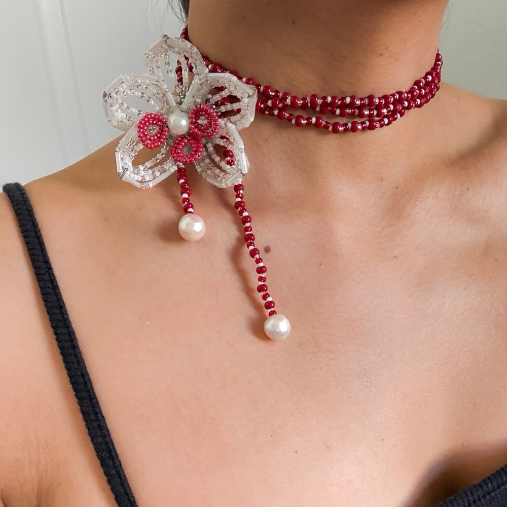 Image of Custom Color Orchid Necklace