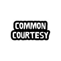 Image 3 of Common Courtesy Logo Sticker