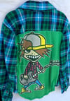 Children’s Blue/Green Flannel Shirt Rocker Boy