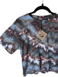 Image 6 of S Crop Tee in Ember Ice Dye #3