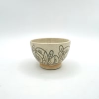 Image 3 of mini bowl, blue grey flowers