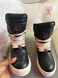 Image 2 of Chrome Hearts x Rick Owens Geobasket High 'Black'