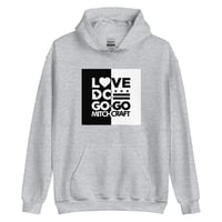 Image 1 of LOVE DC GOGO "TWO FACE" Gray Unisex Hoodie by MITCHCRAFT