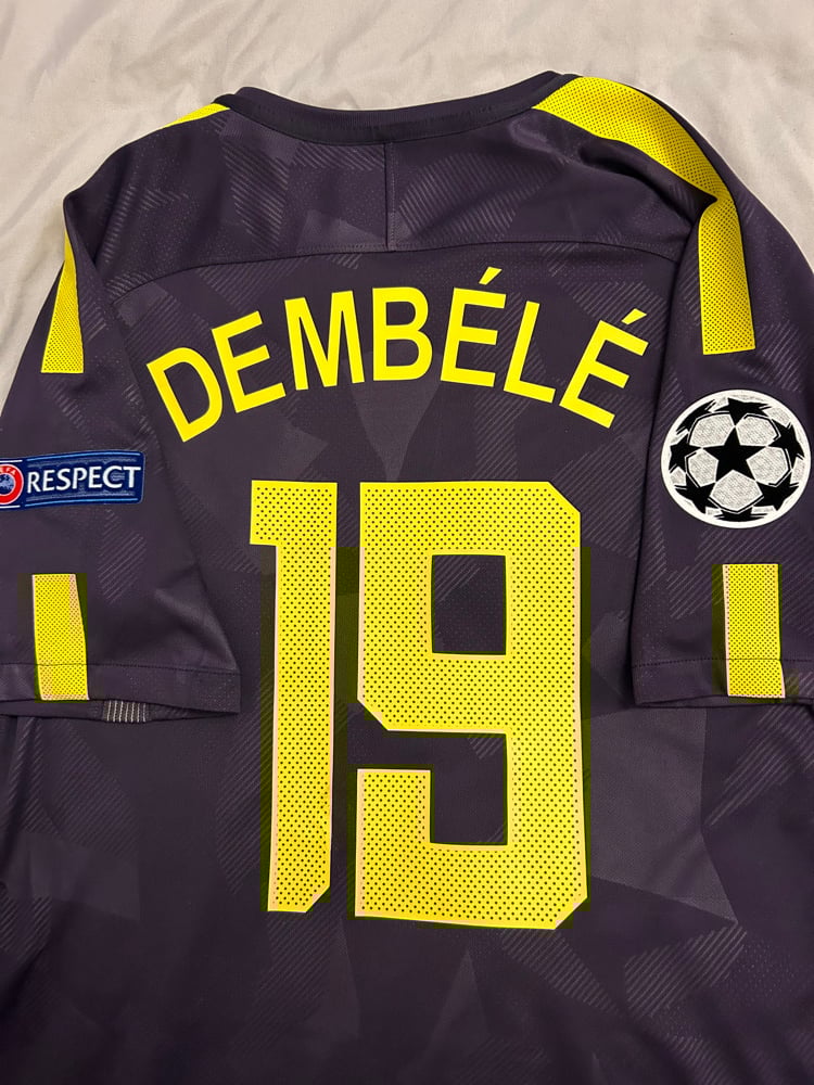 Image of Tottenham Hotspur “DEMBELE 19” 2017/18 Third Shirt + UCL patches (L)