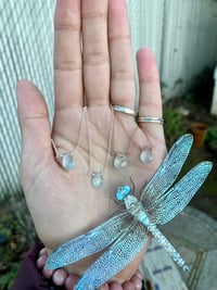 Image 4 of ✨WHOLESALE✨ Simple Aquamarine Gem Drop Necklace