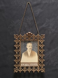 Image 2 of Statement - Victorian photocard With Preserved Web in antique frame a