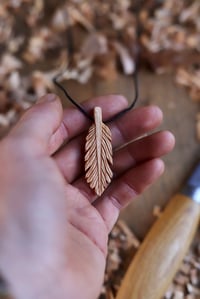 Image 2 of Feather— Pendant Necklace 
